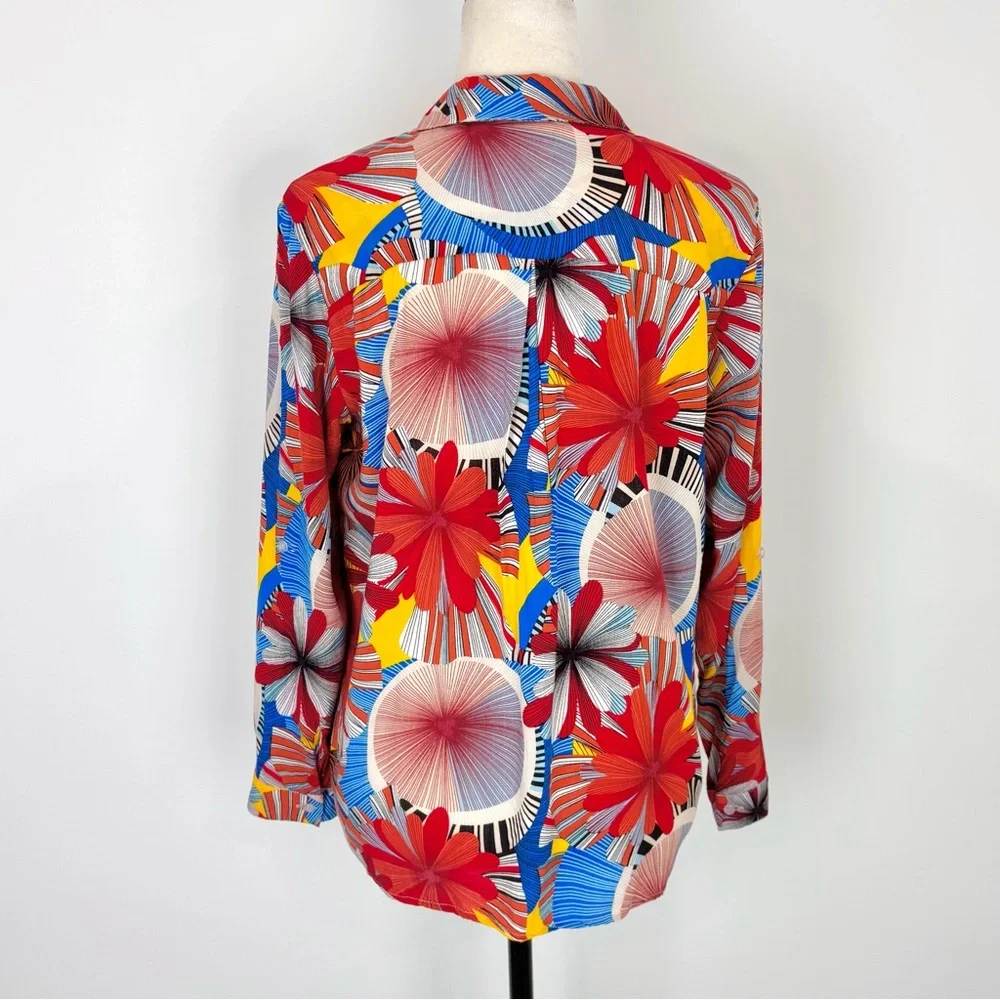 Coco Y Club abstract floral shirt - Picture 4 of 5